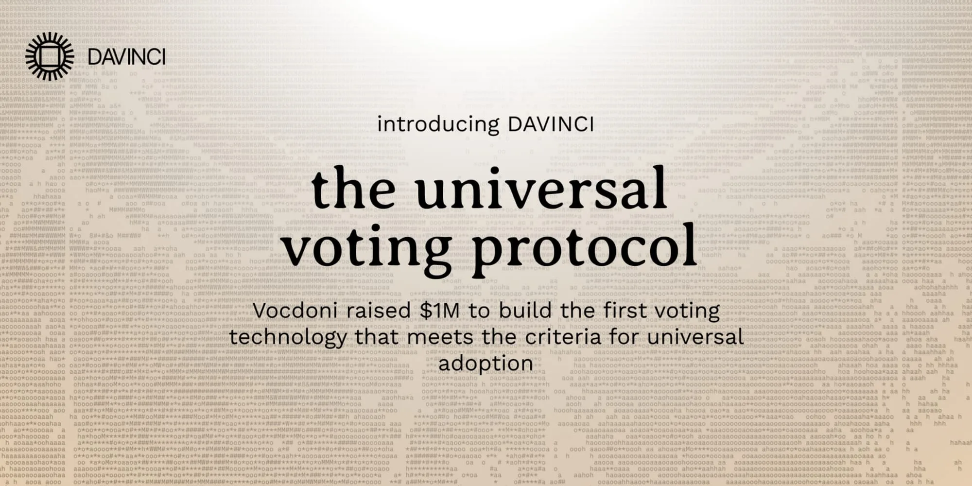 DAVINCI: el protocol de votació que compleix els criteris per a l'adopció universal